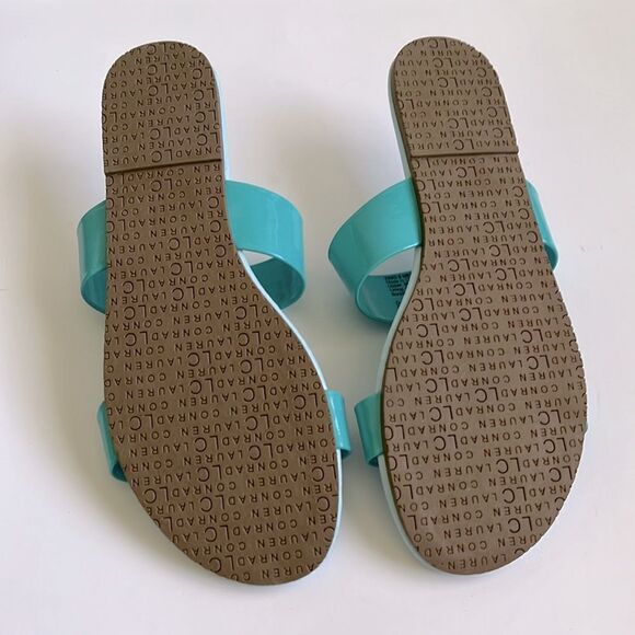NWOT LC LAUREN CONRAD Turquoise Sandals Size 9 - Picture 5 of 7